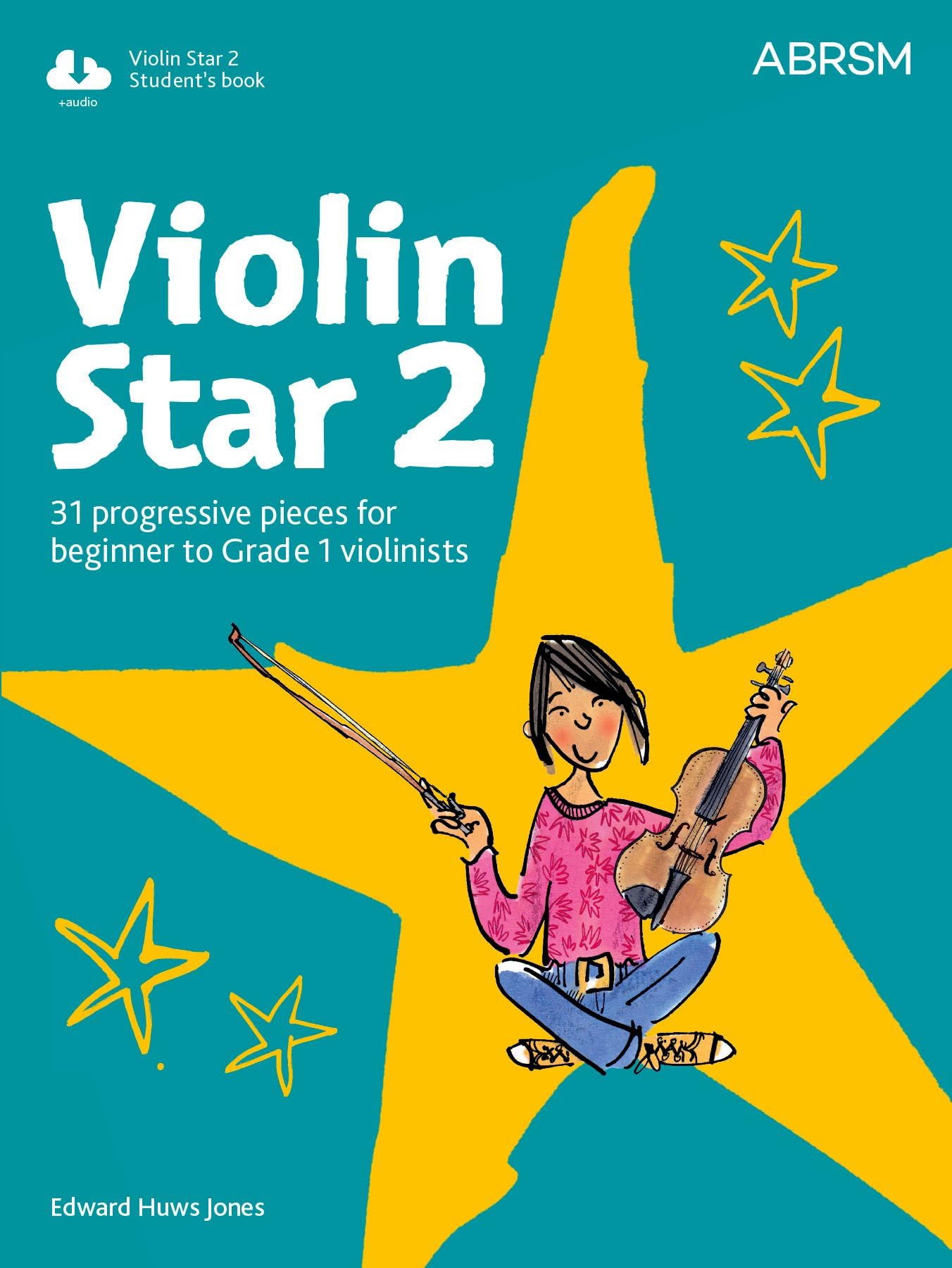 EDWARD HUWS JONES : VIOLIN STAR 2  STUDENT'S BOOK  RECUEIL + CD  VIOLON,Used