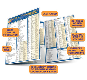 Medical Terminology: The Body Quickstudy Laminated Reference Guide (Quickstudy Academic)