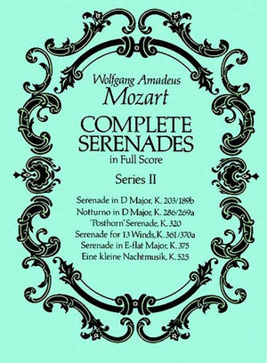 Complete Serenades In Full Score, Series Ii (Dover Music Scores),New