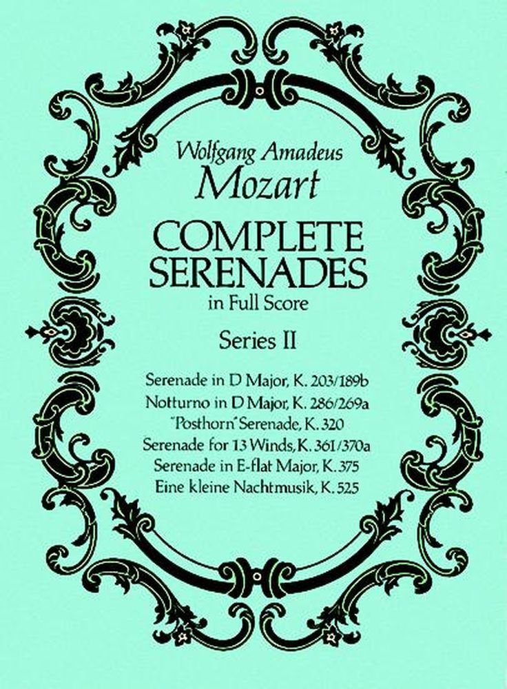 Complete Serenades In Full Score, Series Ii (Dover Music Scores),New