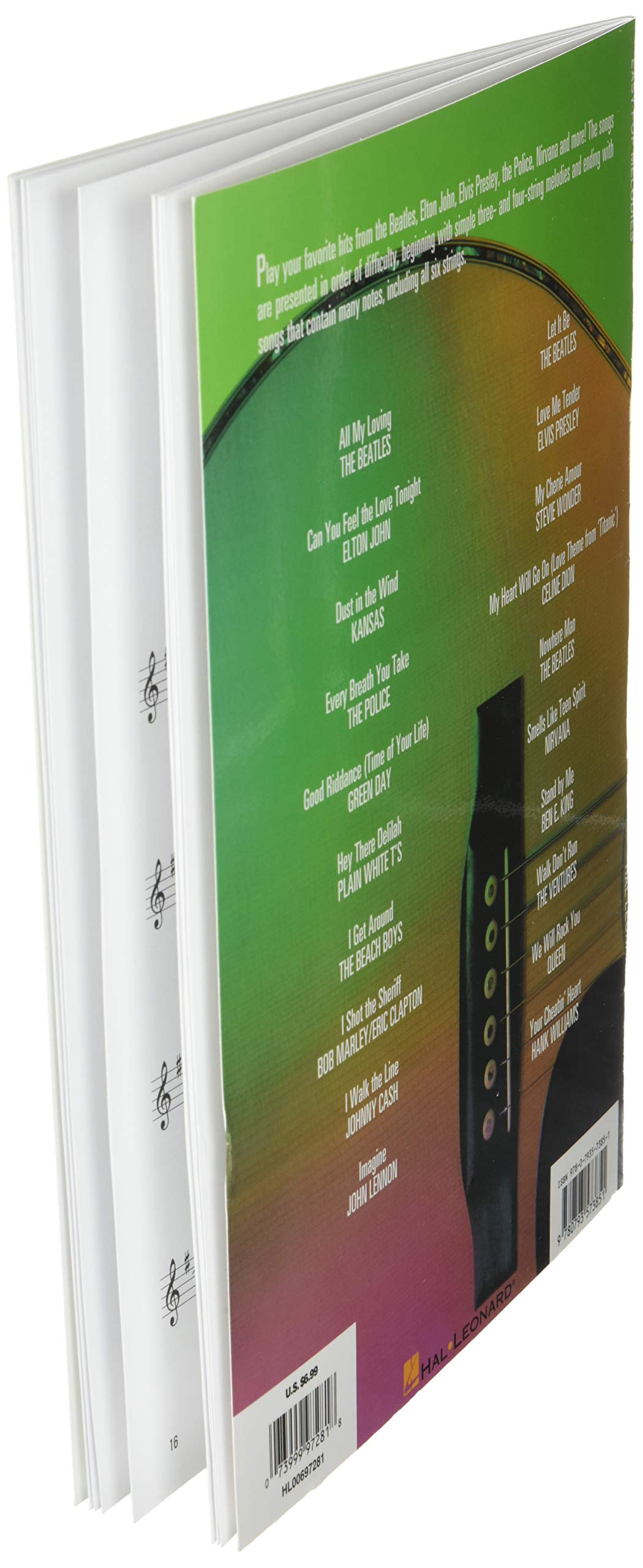 Easy Pop Melodies: Correlates With Book 1 (Hal Leonard Guitar Method (Songbooks))