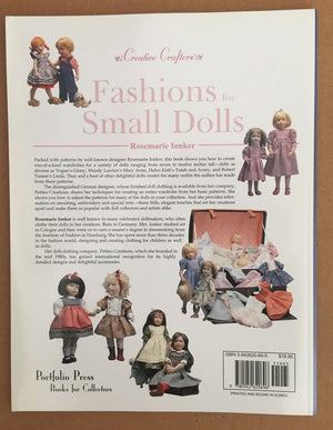 Fashions for Small Dolls: For 7Inch, 8Inch, 9Inch, 10Inch and 12Inch Dolls (18 Cm, 20Cm, 23 Cm, 25 Cm and 31 Cm (Creative C,Used