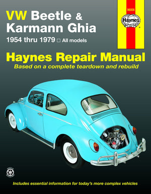 VW Beetle & Karmann Ghia 1954 through 1979 All Models (Haynes Repair Manual),Used