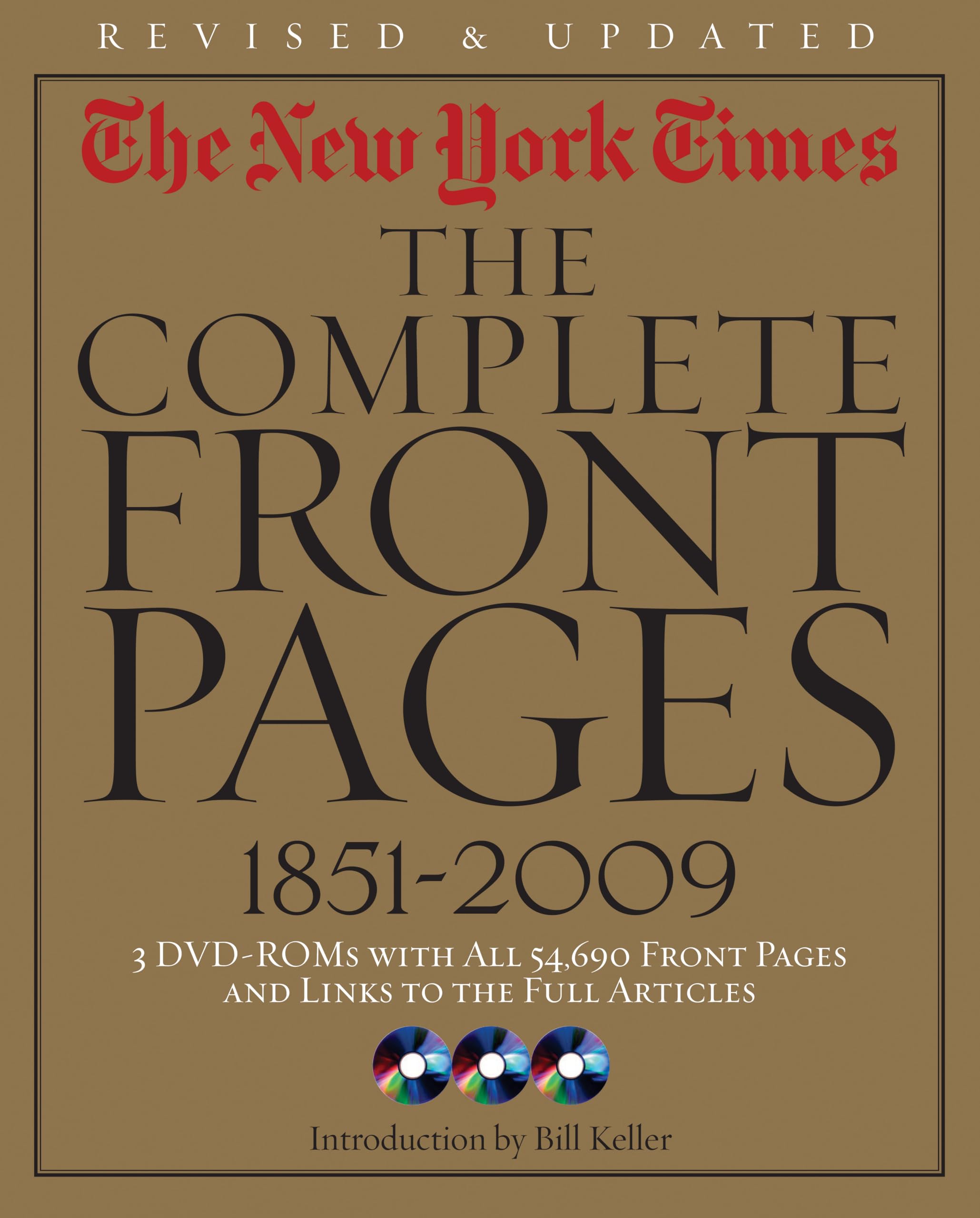 New York Times:The Complete Front Pages 18512009 Updated Edition