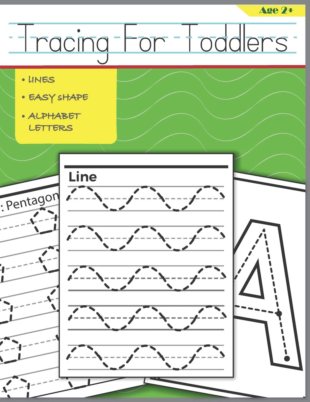 Tracing For Toddlers: Beginner to Tracing Lines, Shape & ABC Letters (Fun Kids Tracing Book),Used