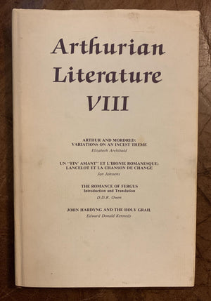 Arthurian Literature Viii (Arthurian Literature, 8),Used