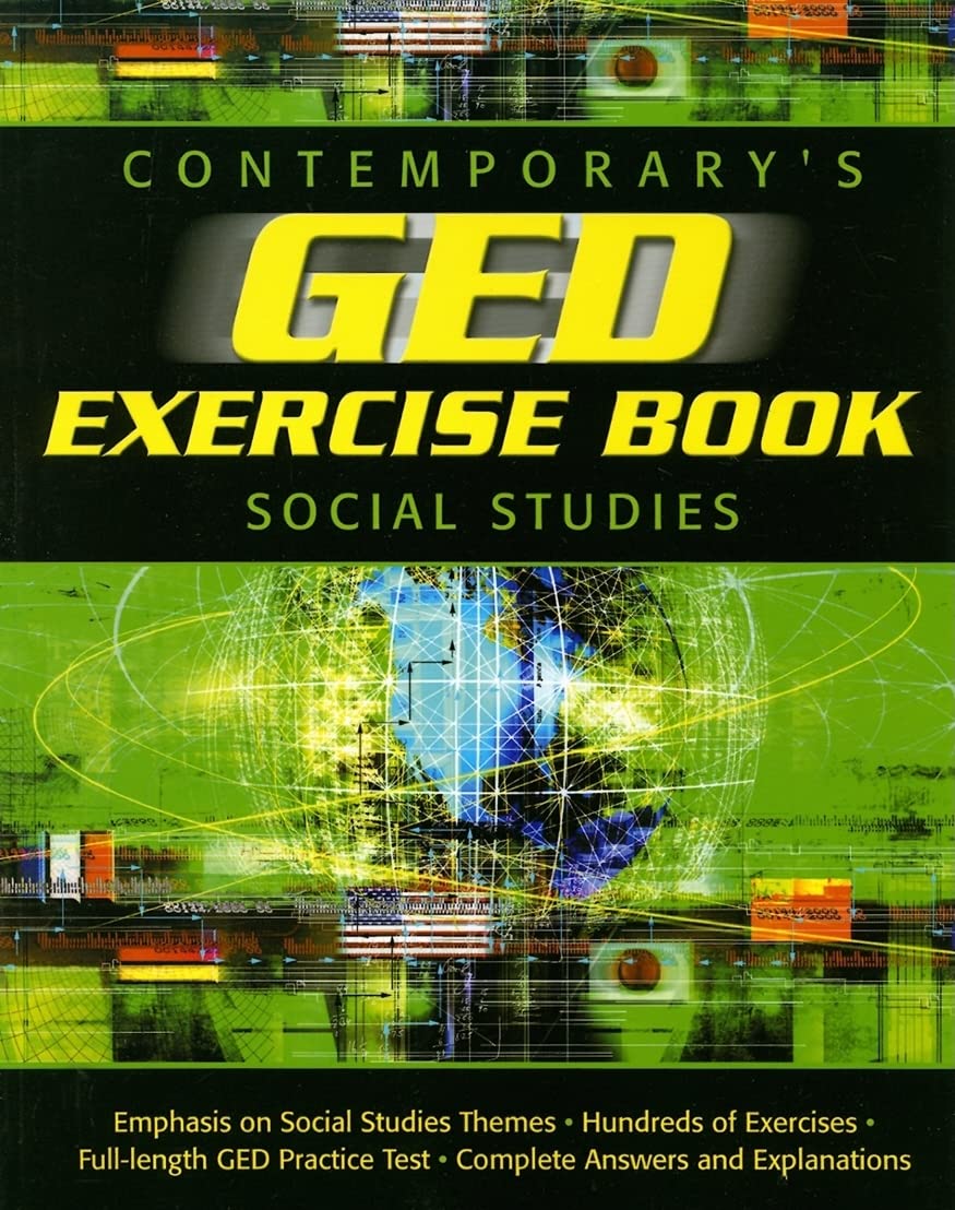 Ged Exercise Book: Social Studies (Ged Calculators),New
