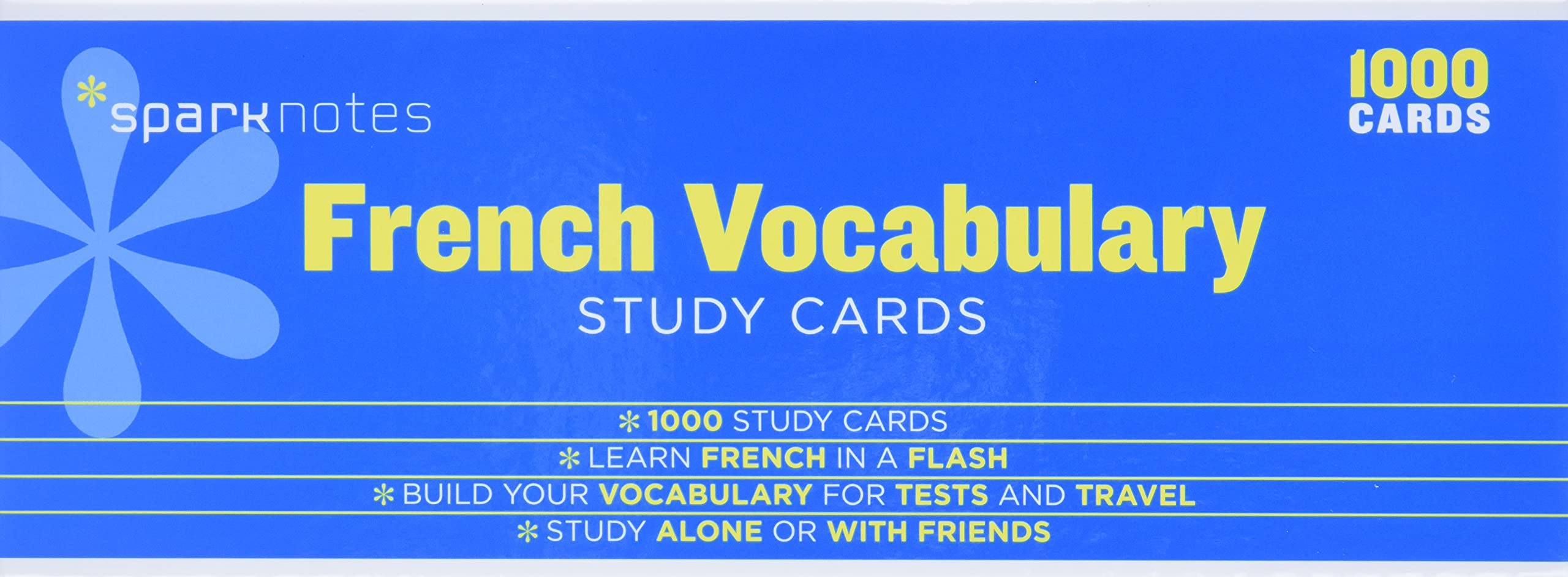 French Vocabulary SparkNotes Study Cards (Volume 9),Used