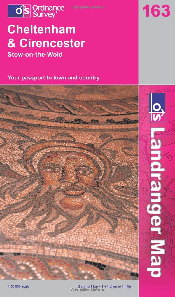 Cheltenham and Cirencester, StowontheWold (Landranger Maps) 163,Used