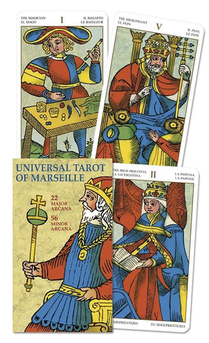 Universal Tarot of Marseille (English and Spanish Edition),Used