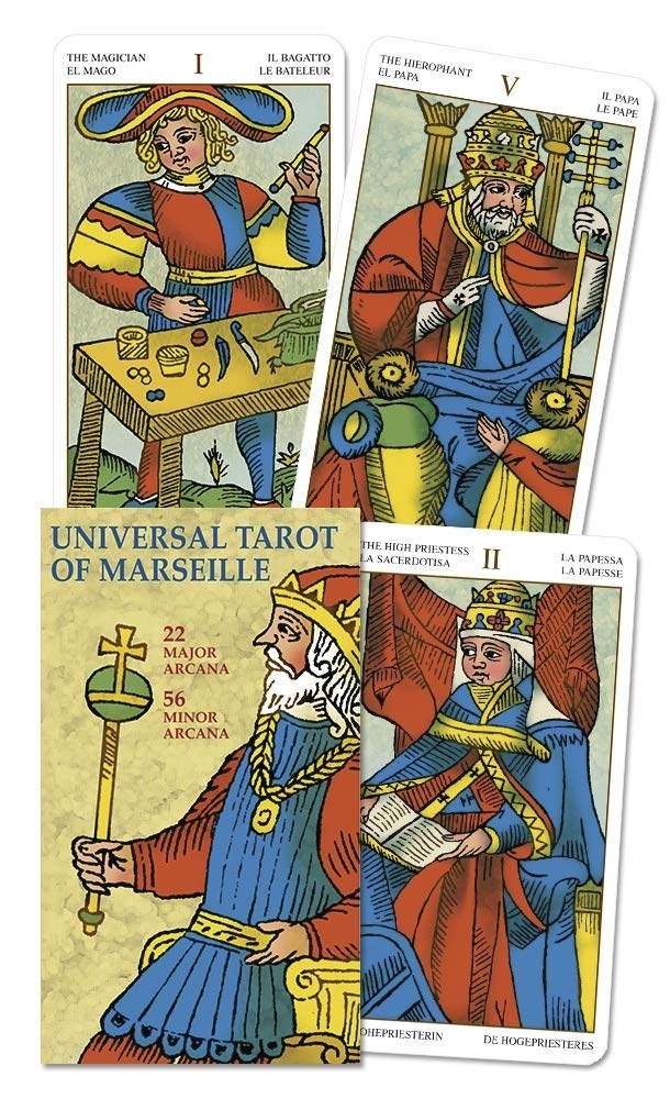 Universal Tarot of Marseille (English and Spanish Edition),Used
