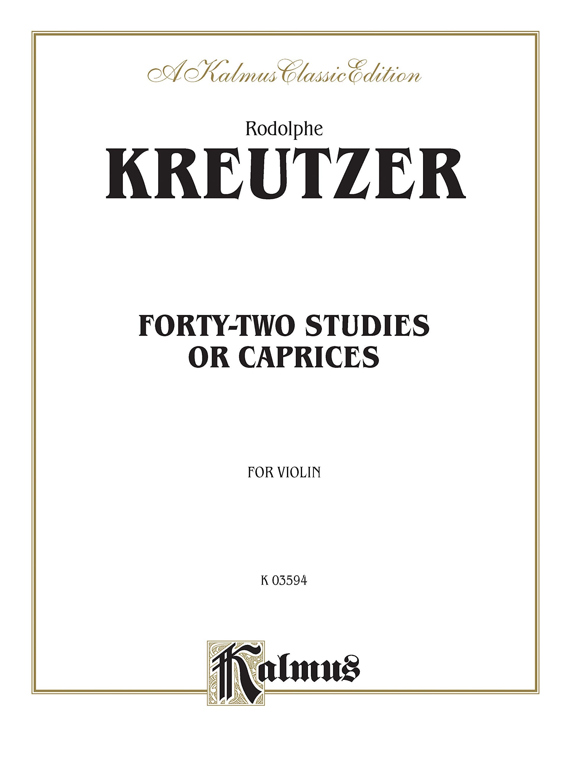Fortytwo Studies or Caprices (Kalmus Edition),Used