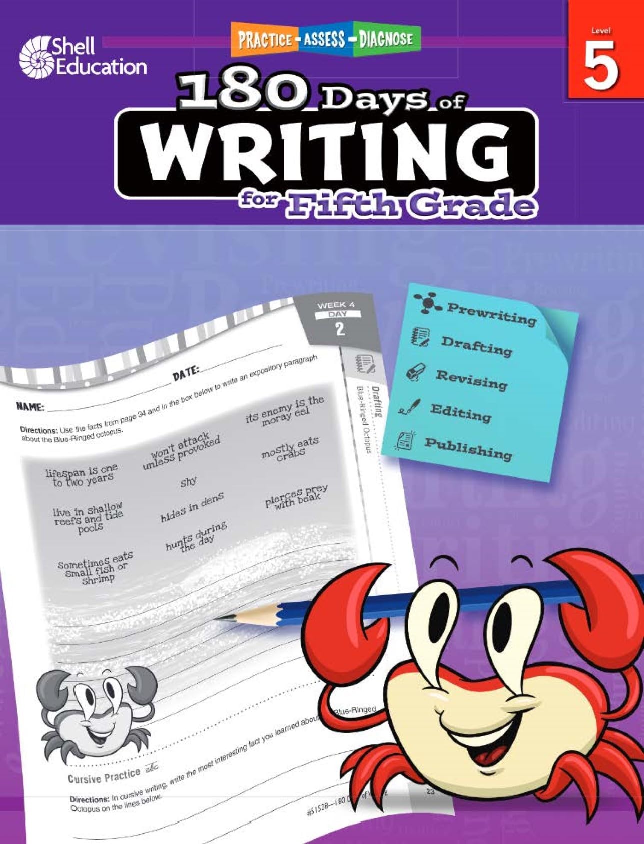 180 Days of Writing for Fifth Grade  An EasytoUse Fifth Grade Writing Workbook to Practice and Improve Writing Skills (180 Da,Used