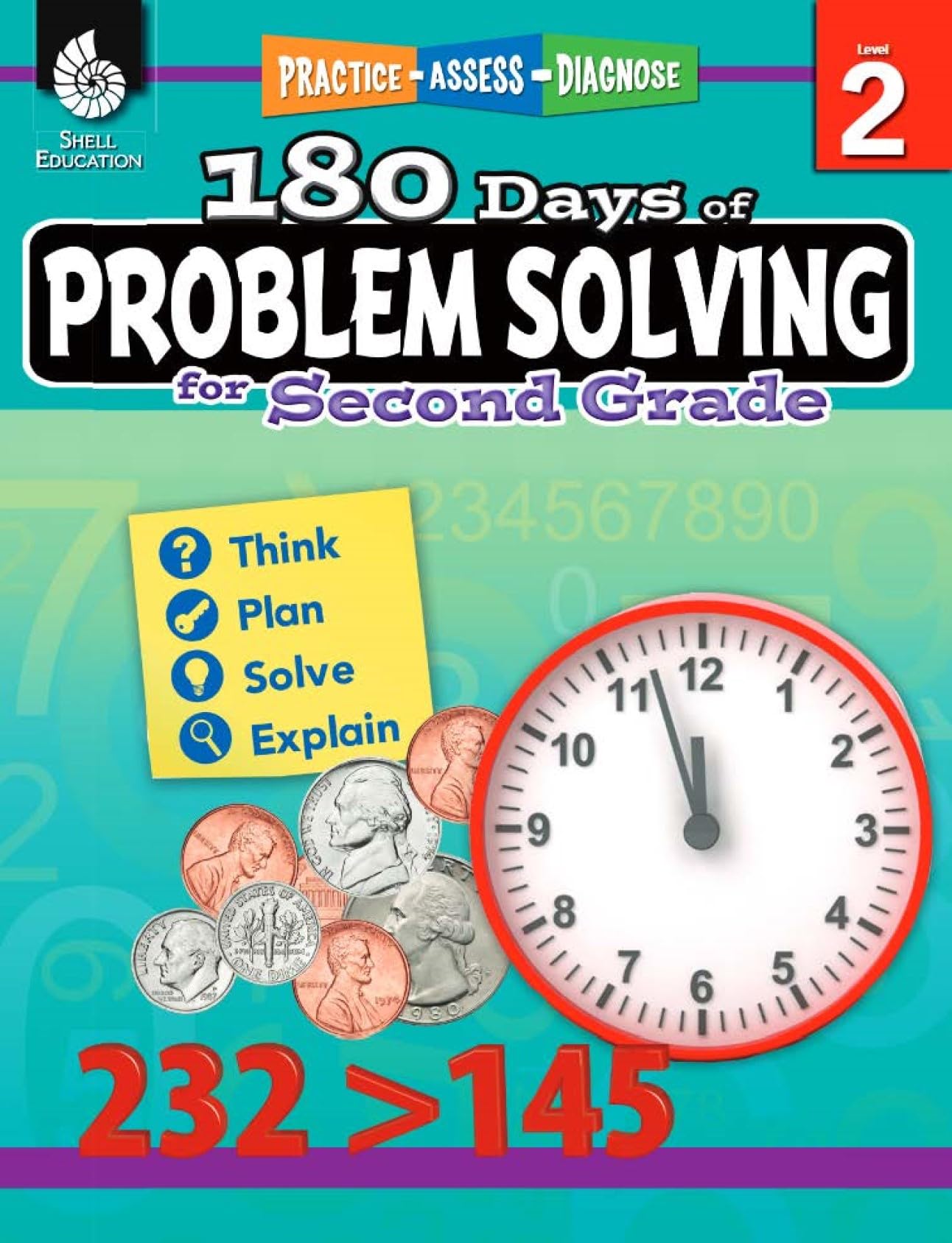 180 Days of Problem Solving for Second Grade  Build Math Fluency with this 2nd Grade Math Workbook (180 Days of Practice),Used
