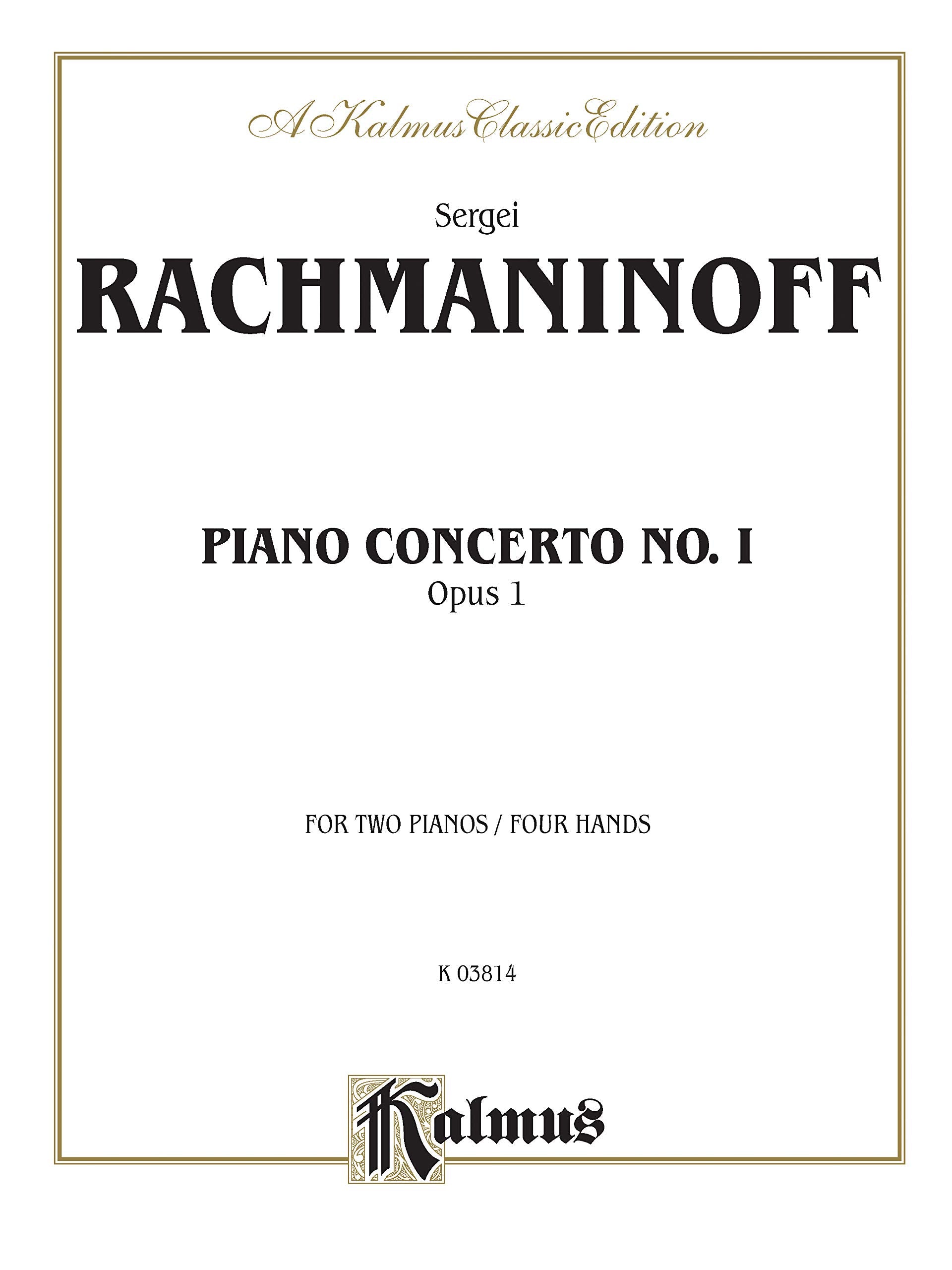 Piano Concerto No. 1 in Fsharp Minor, Op. 1 (Kalmus Edition),Used