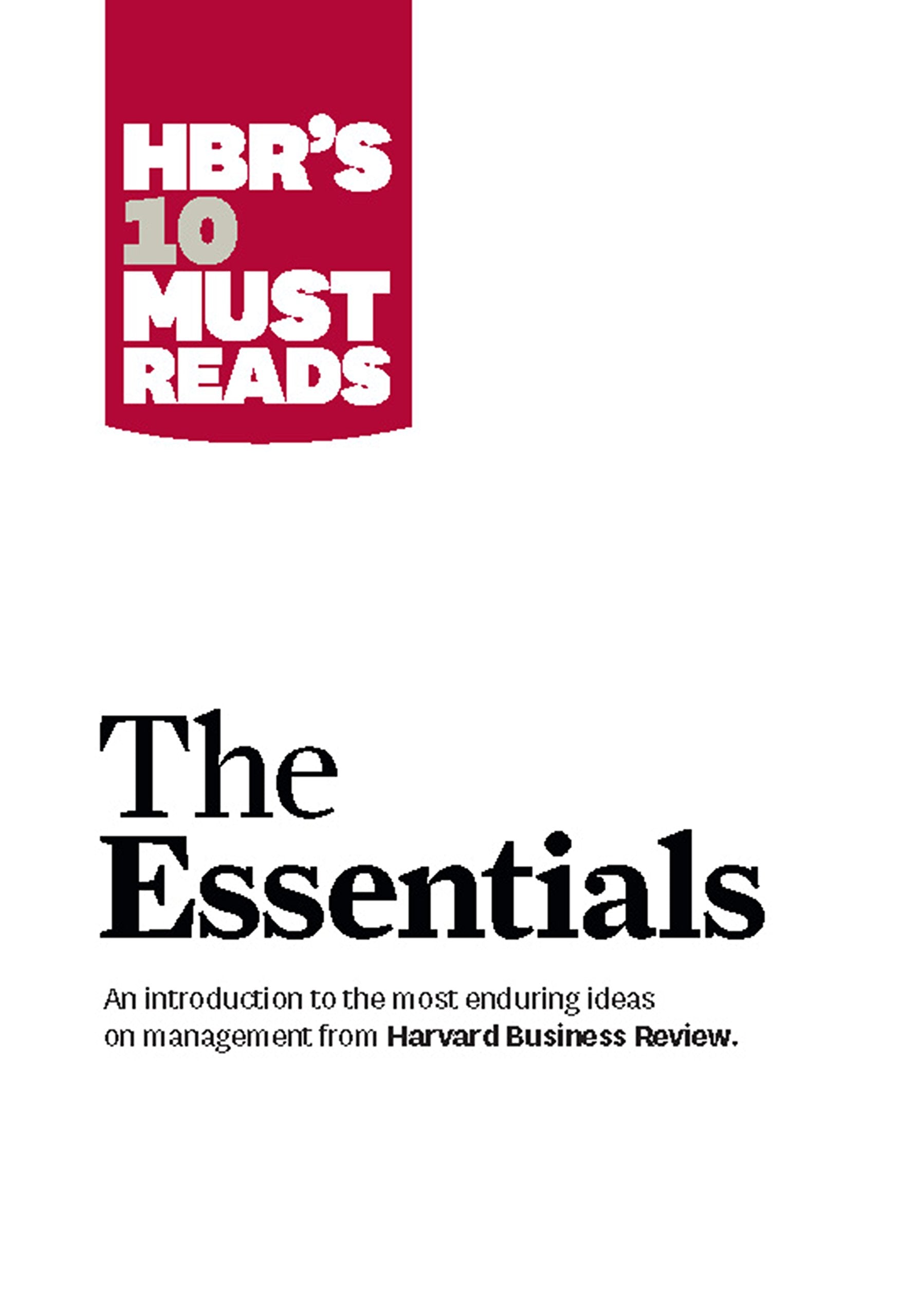 HBR'S 10 Must Reads: The Essentials,Used