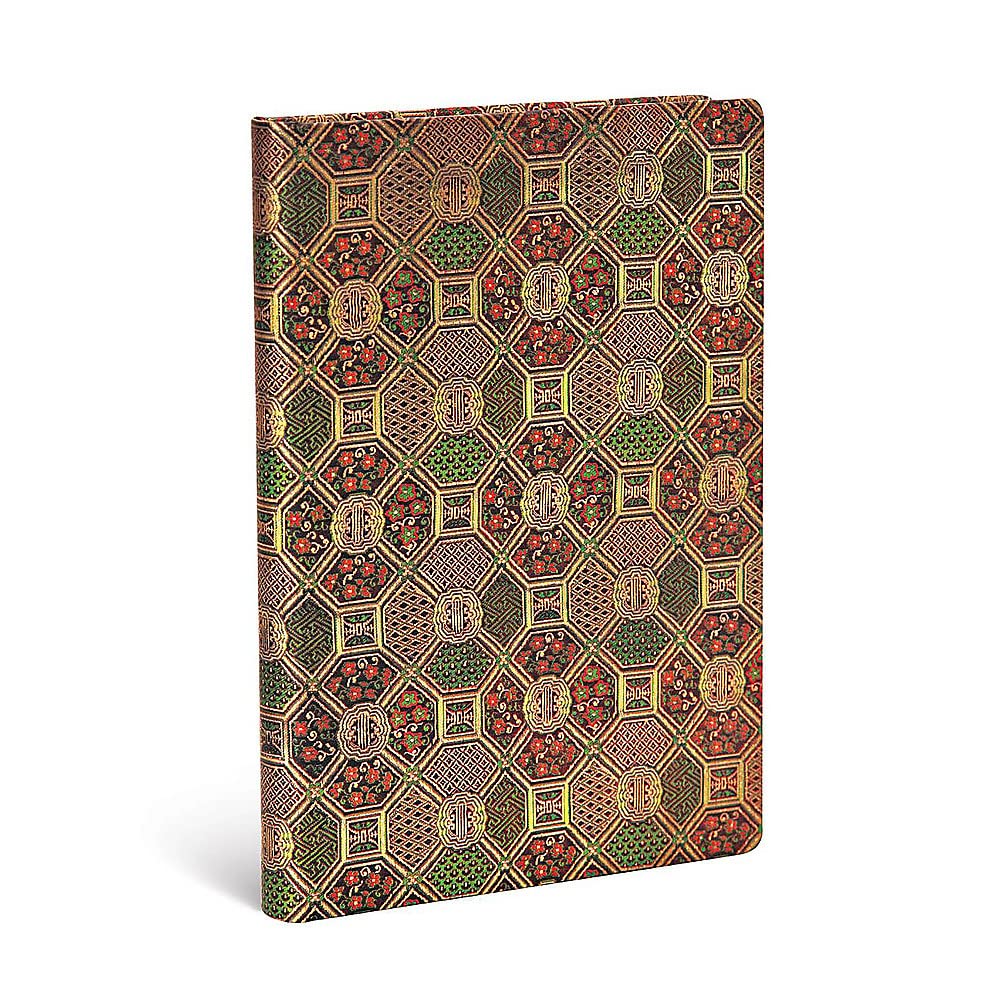 Paperblanks  Mandala  Sacred Tibetan Textiles  Hardcover  Midi  Unlined  Elastic Band Closure  144 Pg  120 Gsm