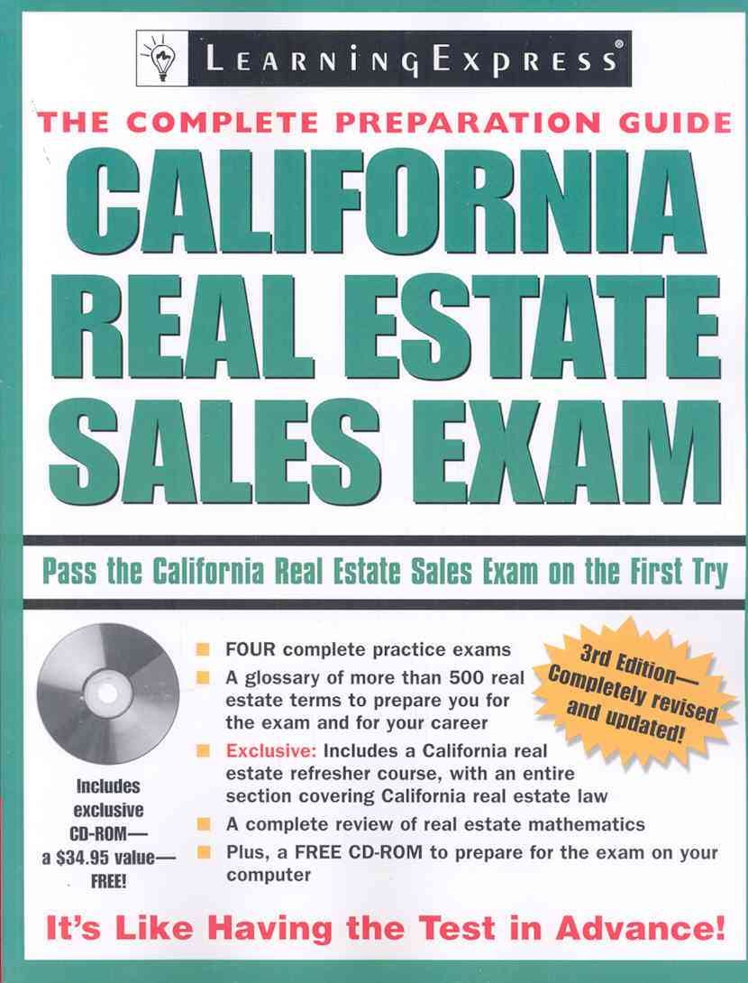 California Real Estate Sales Exam,New
