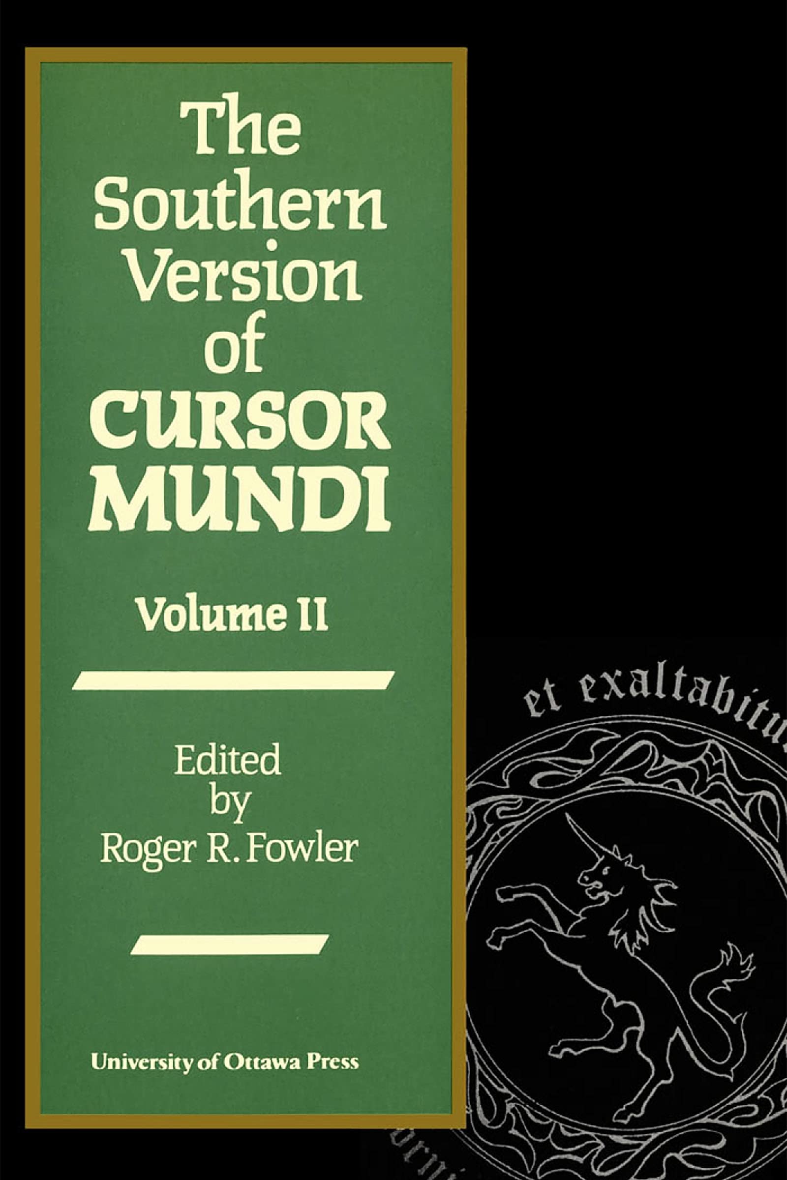 The Southern Version of Cursor Mundi Vollume II,New