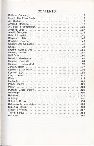 German Dolls: Identification and Values,Used