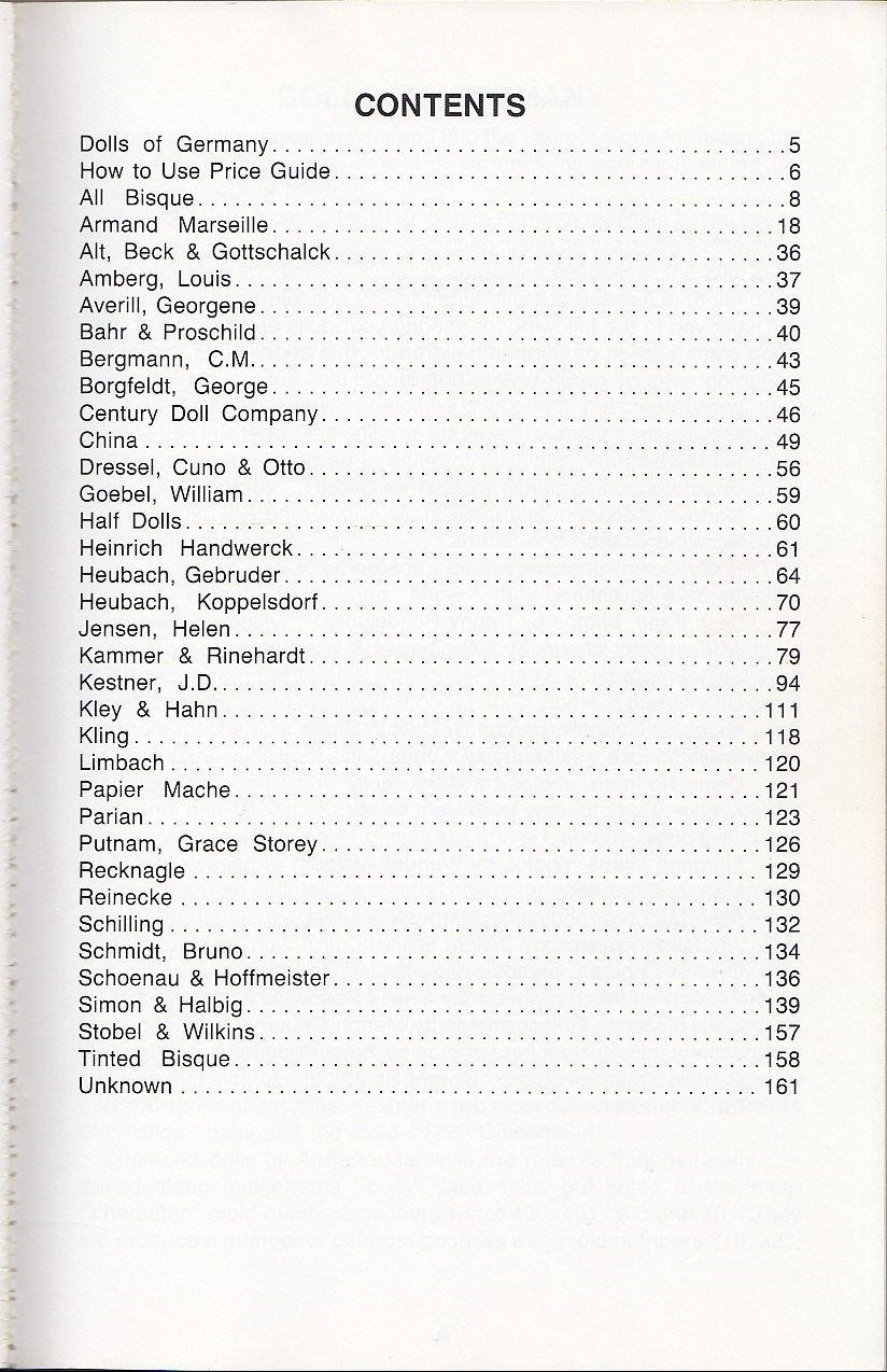 German Dolls: Identification and Values,Used