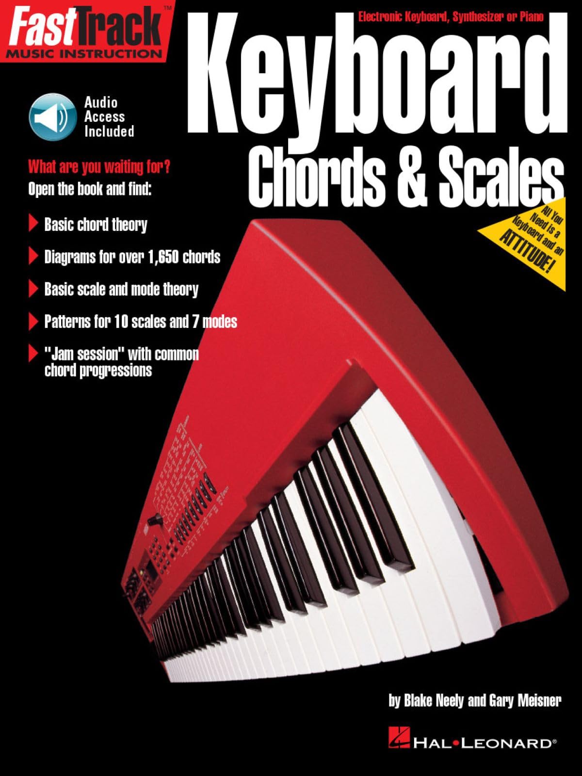 FastTrack Keyboard Method  Chords & Scales Book/Online Audio (Fast Track Music Instruction),Used