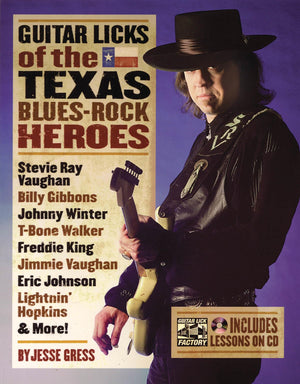 Guitar Licks of the Texas Blues Rock Heroes (The Guitar Lick Factory Player Series),Used