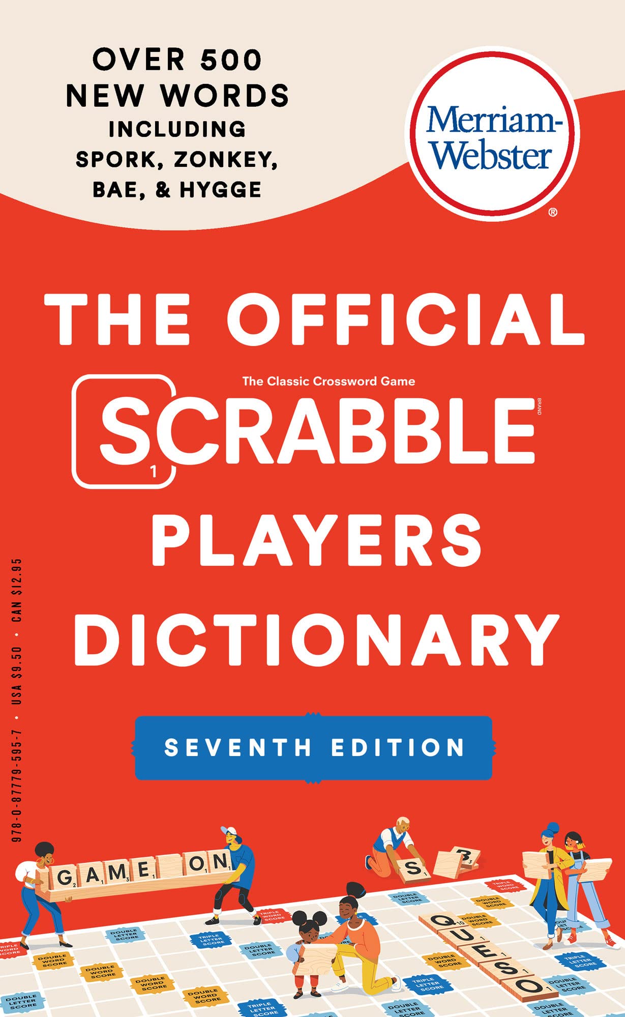 The Official Scrabble Players Dictionary, Seventh Ed., Newest Edition, 2023 Copyright, (Mass Market Paperback),New