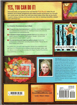 Creative Foundations: 40 Scrapbook and MixedMedia Techniques to Build Your Artistic Toolbox,New