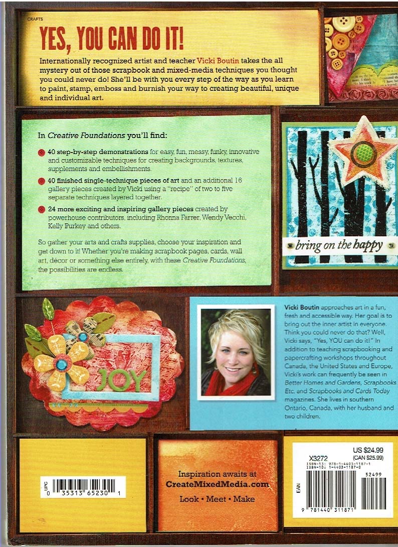 Creative Foundations: 40 Scrapbook and MixedMedia Techniques to Build Your Artistic Toolbox,New
