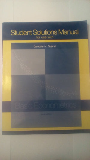 Student Solutions Manual t/a Basic Econometrics,Used