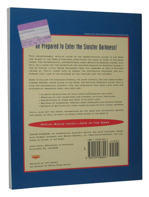Alone in the Dark: The Official Strategy Guide (Secrets of the Games),Used