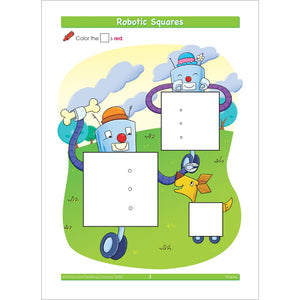 School Zone  Shapes Workbook  32 Pages, Ages 3 To 5, Preschool To Kindergarten, Basic Shapes, Shape Names & Characteristics, C,Used