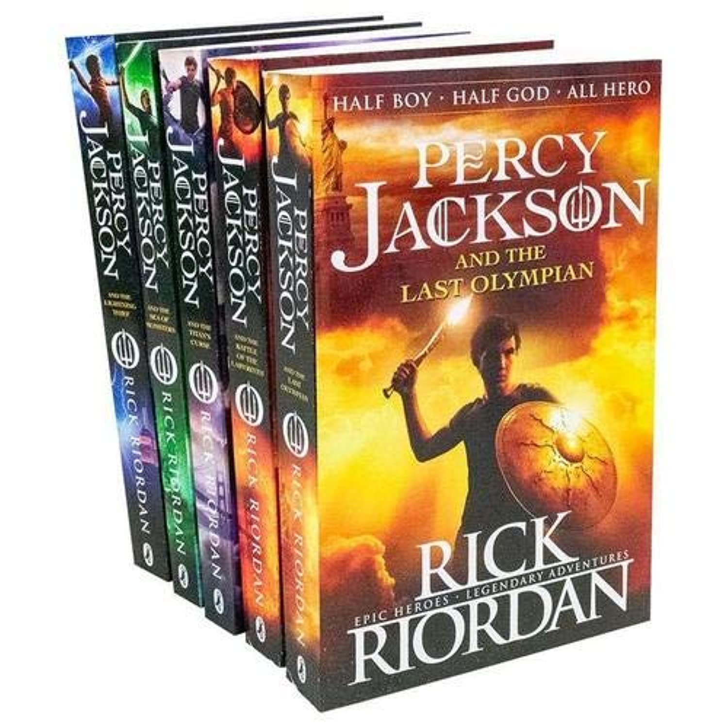 Percy Jackson The Ultimate Collection 5 Books Set Epic Heroes Legendary Adventures by Rick Riordan,New