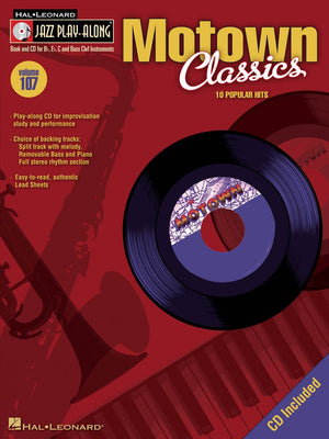 Motown Classics  Jazz PlayAlong Volume 107 Book/Online Audio (Hal Leonard Jazz PlayAlong),Used