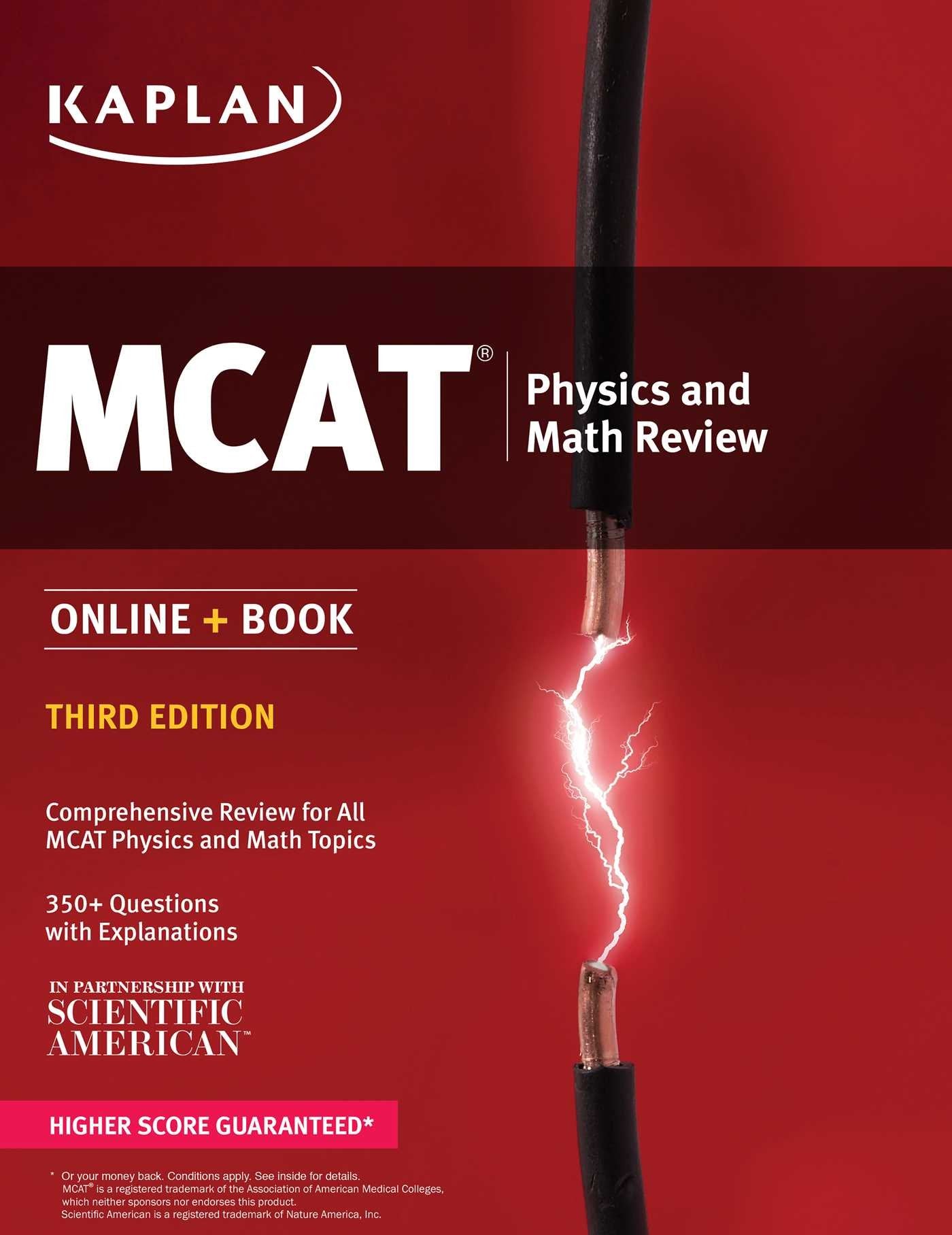 MCAT Physics and Math Review: Online + Book (Kaplan Test Prep),Used