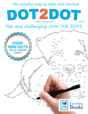DOTTODOT For Adults Fun and Challenging Join the Dots: The mindful way to relax and unwind,Used