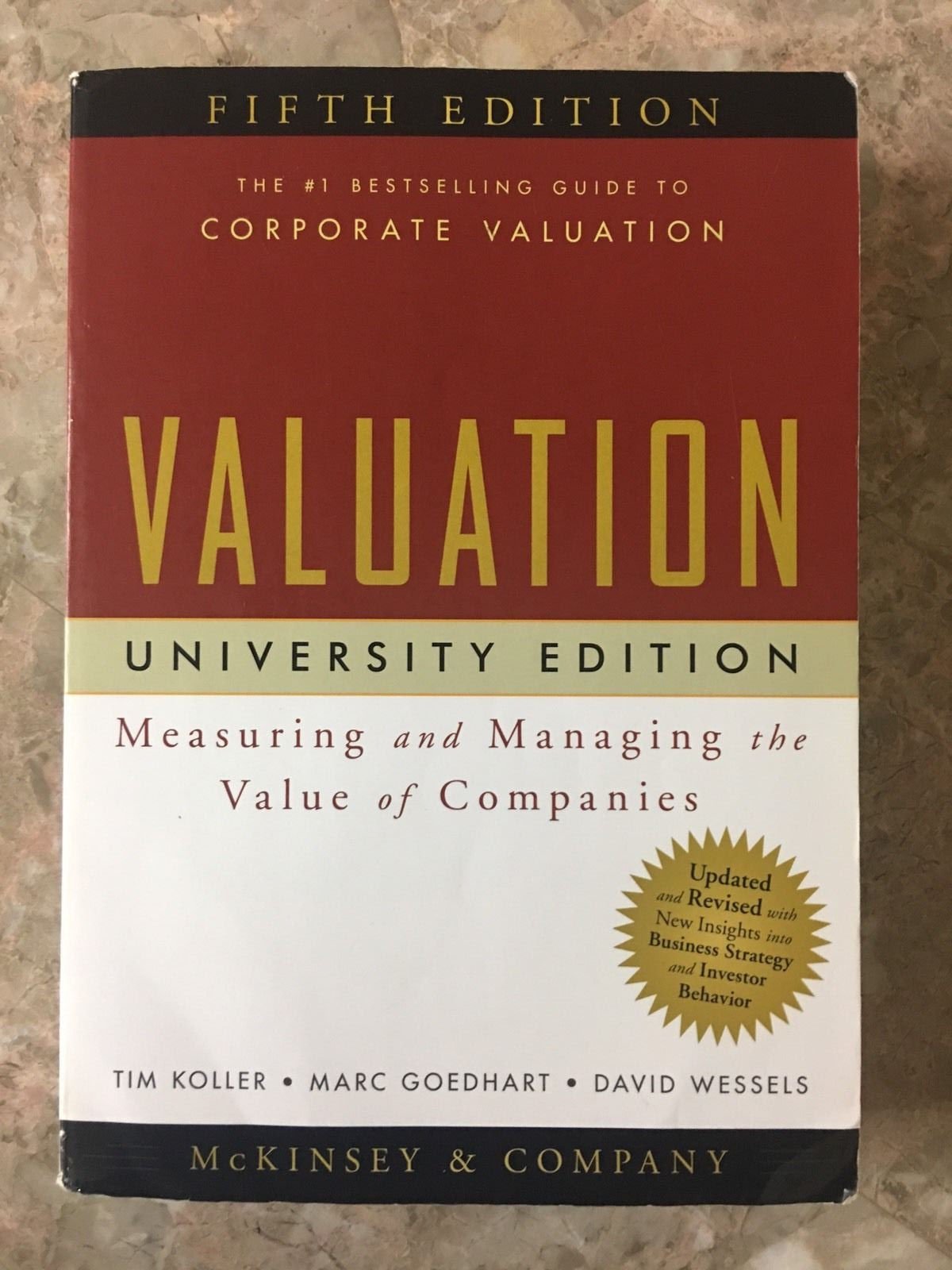 Valuation: Measuring And Managing The Value Of Companies, University Edition, 5Th Edition