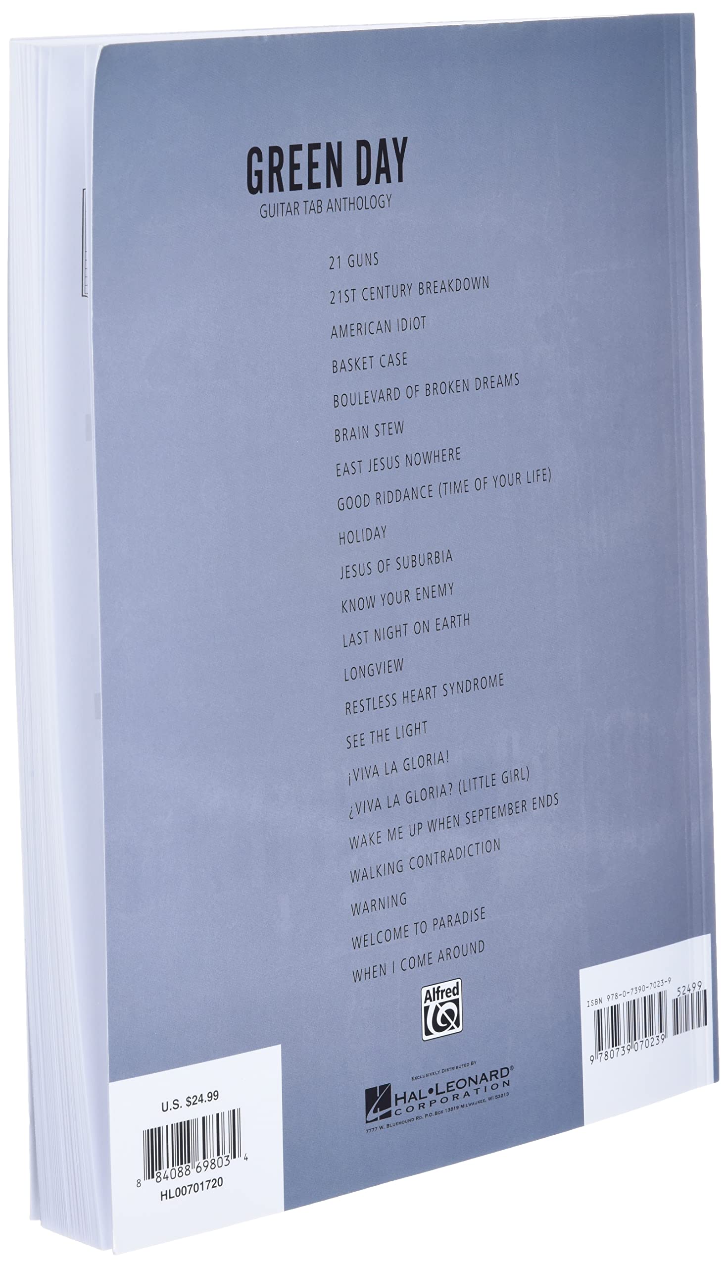 Green Day  Guitar Tab Songbook  22 Greatest Hits For Guitar  Includes American Idiot, Basket Case, Boulevard Of Broken Dreams,