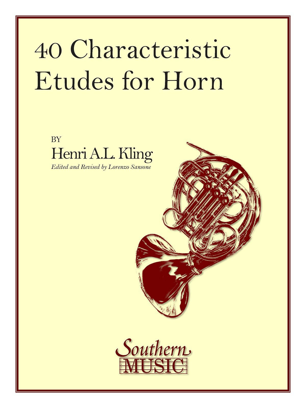 40 Characteristic Etudes: Horn,New