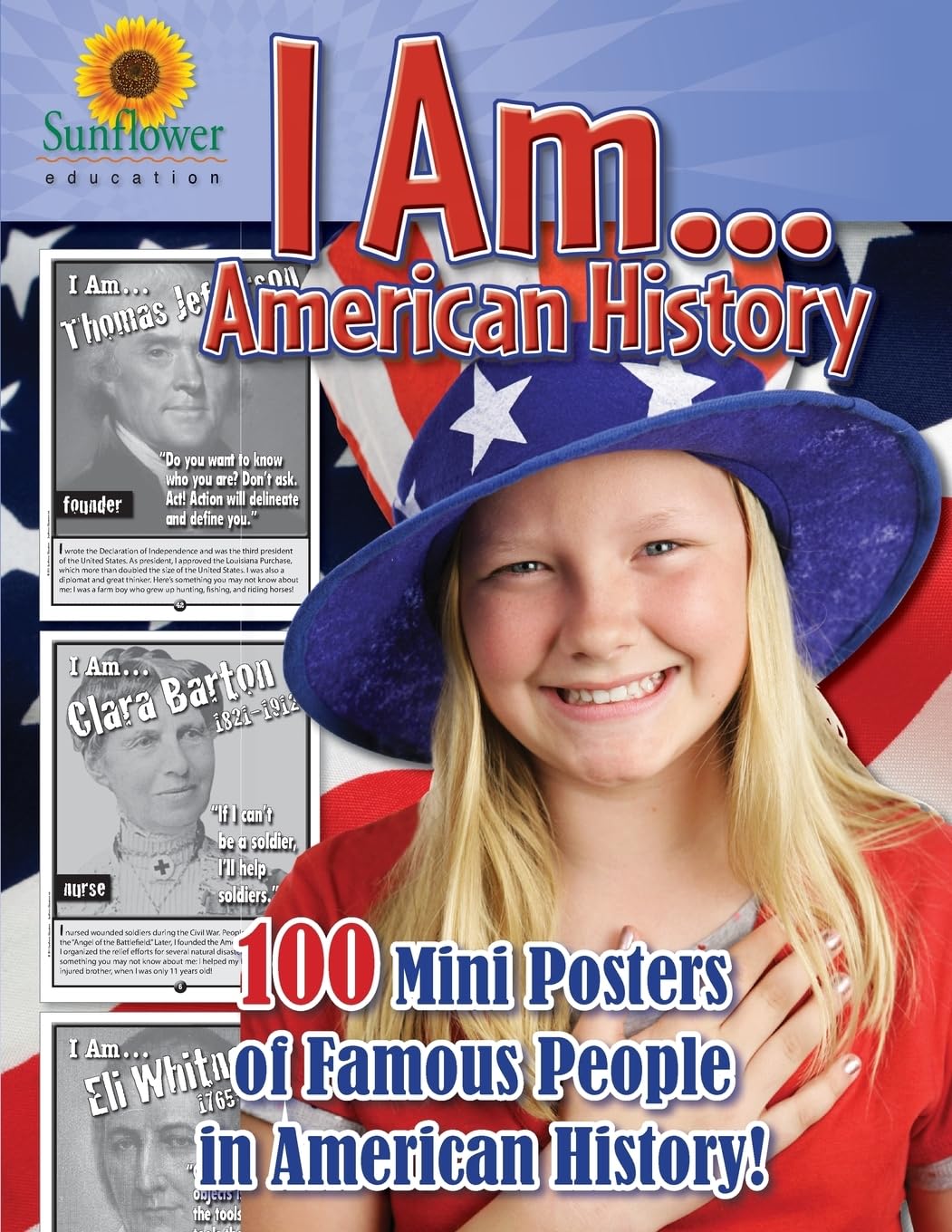 I AM...American History: 100 Mini Posters of Famous People in American History!,Used