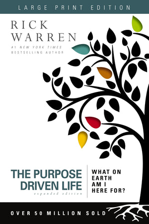 The Purpose Driven Life Large Print: What On Earth Am I Here For?-used