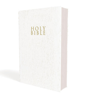 NIV, Gift and Award Bible, LeatherLook, White, Red Letter, Comfort Print,New