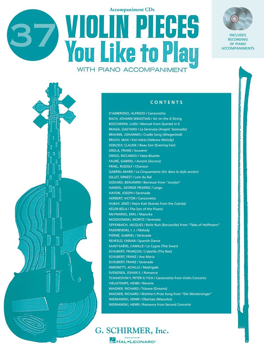 37 Violin Pieces You Like To Play: Two Accompaniment Cds,Used