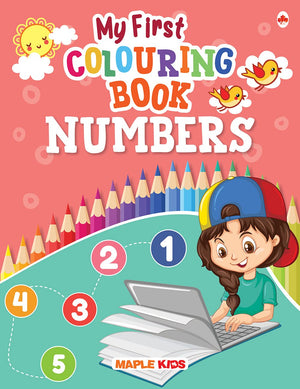 Colouring Book - Numbers - Crayons Colour - Gift To Children For Painting, Drawing And Colouring - Age 2+ - Activity Colouring Book For Children