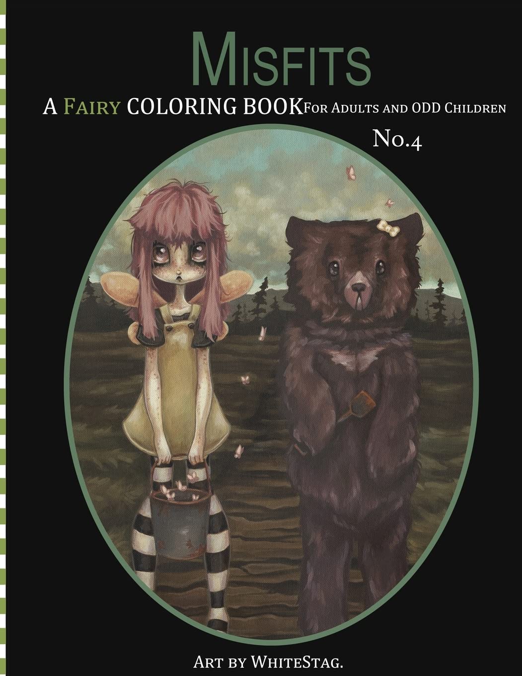 Misfits A Fairy Coloring book for Adults and odd Children,Used