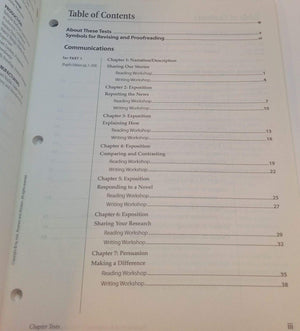 Chapter Tests: Elements of Language Introductory Course,Used