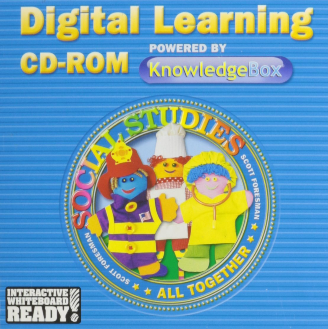Social Studies 2003 Digital Learning CDROM Powered by Knowledge Box Grade One,Used