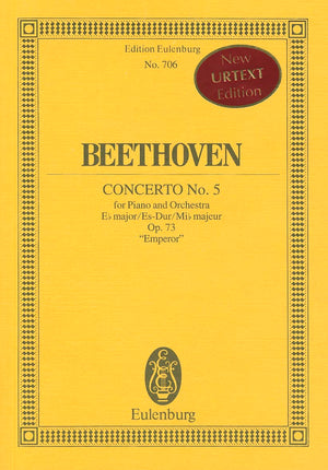 Piano Concerto No. 5, Op. 73 in EFlat Major: Study Score,Used