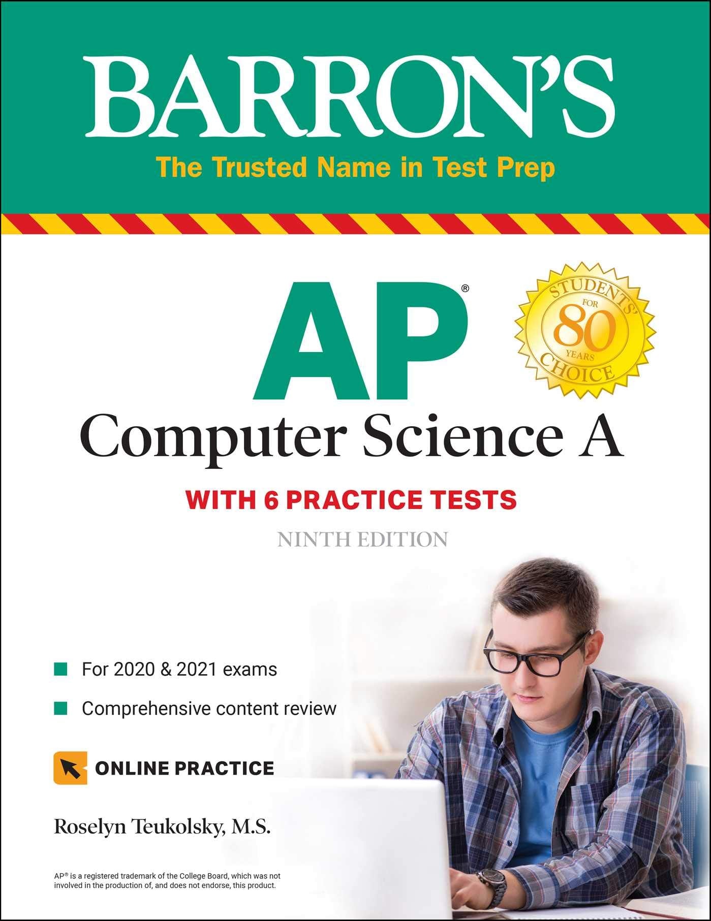 AP Computer Science A: With 6 Practice Tests (Barron's Test Prep),Used